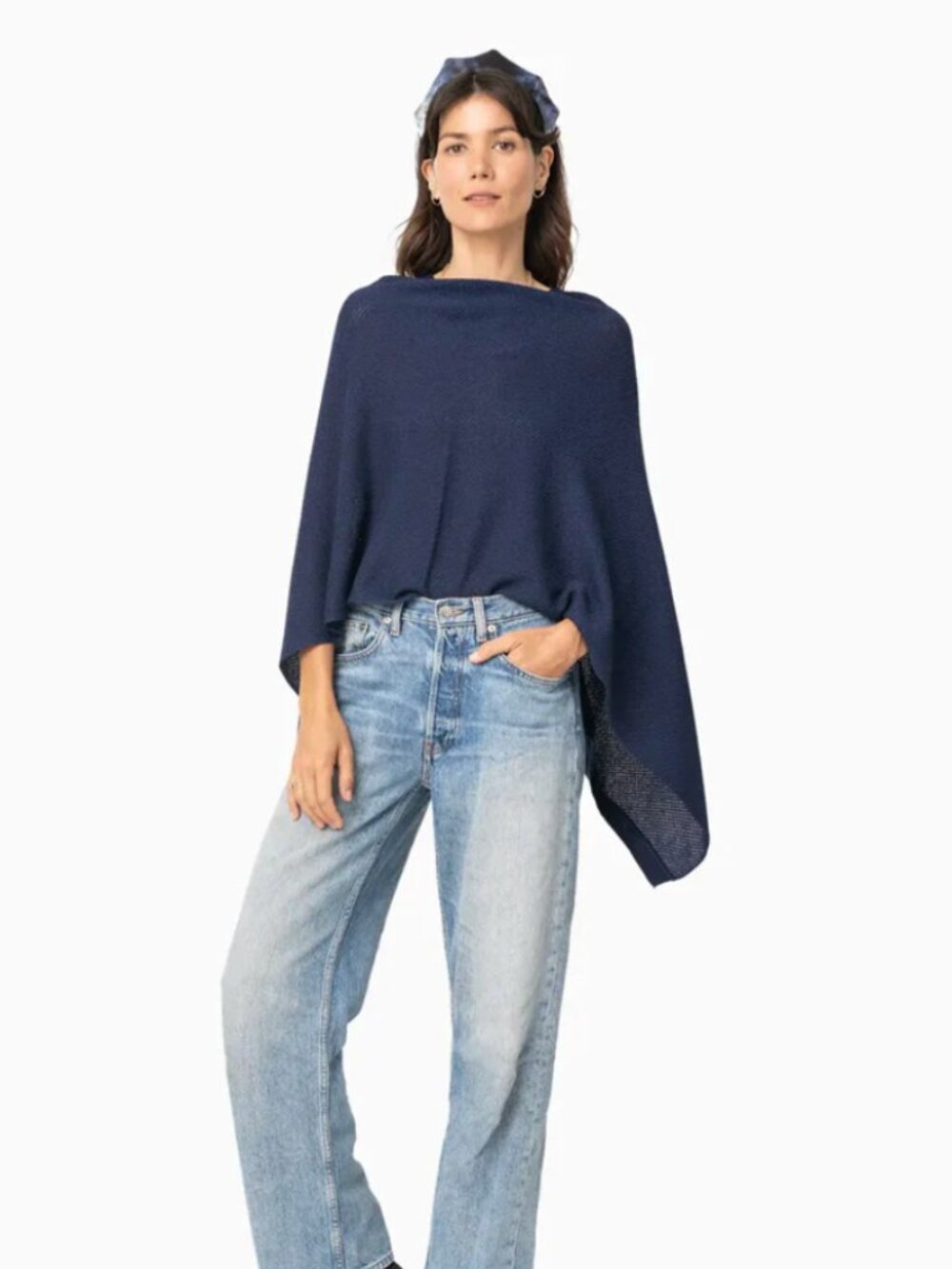We Are Amma Cocoon Nursing Cover Navy Blue - Picture 3 of 6